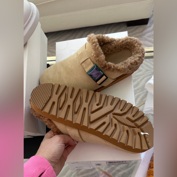 Moncler Mon Faux Shearling Mule - Picture 2 of 5